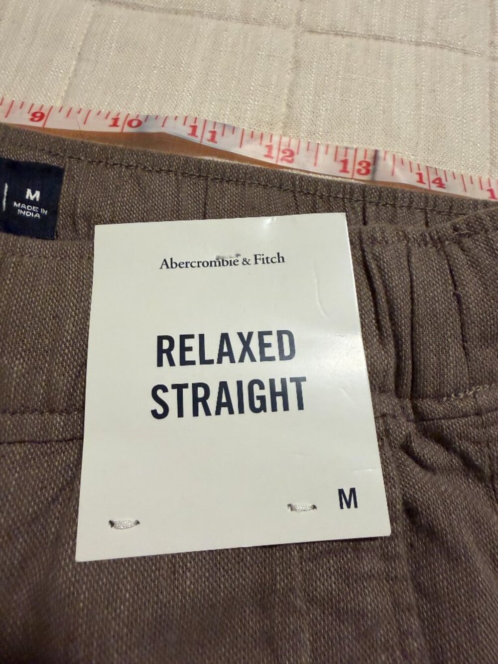 Abercrombie Linen Blend Relaxed Pants, size M - NWT - Picture 3 of 8
